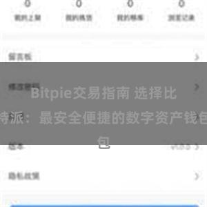 Bitpie交易指南 选择比特派：最安全便捷的数字资产钱包