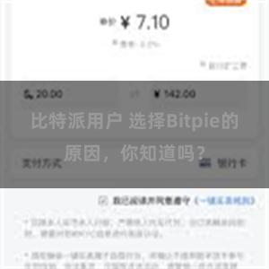 比特派用户 选择Bitpie的原因，你知道吗？