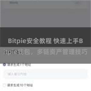 Bitpie安全教程 快速上手Bitpie钱包，多链资产管理技巧