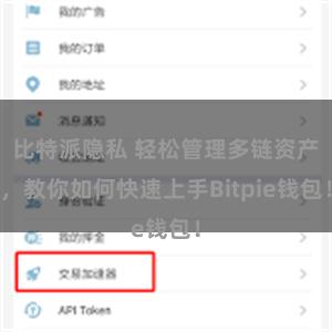 比特派隐私 轻松管理多链资产，教你如何快速上手Bitpie钱包！