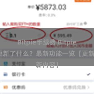 Bitpie手续费 Bitpie钱包更新了什么？最新功能一览【更新内容】