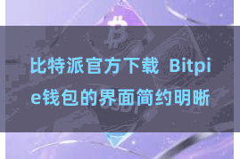 比特派官方下载  Bitpie钱包的界面简约明晰
